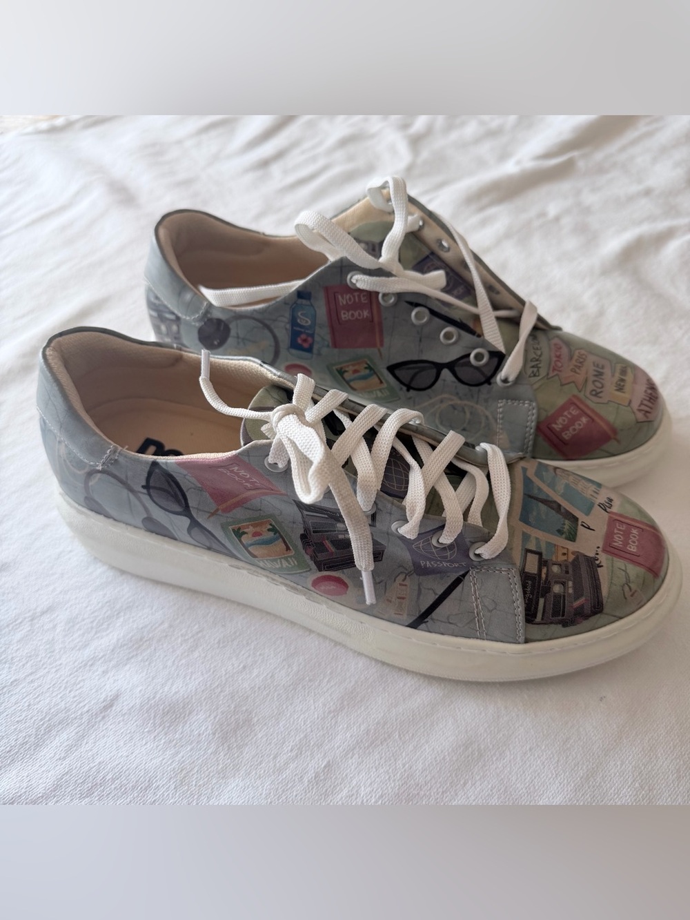 DOGO Travel Graphic Print Multicolor Lace-Up Sneakers EU 41
